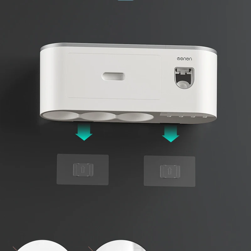 toothbrush holder bathroom accessories organizer sets automatic toothpaste dispenser wall mount rack tools set toothpaste holder free global shipping