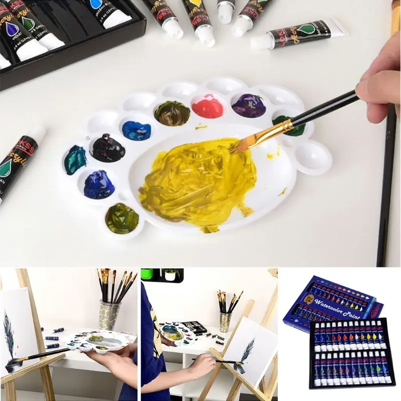 24 цвета набор художественной масляной краски в больших трубах 12 мл насыщенный