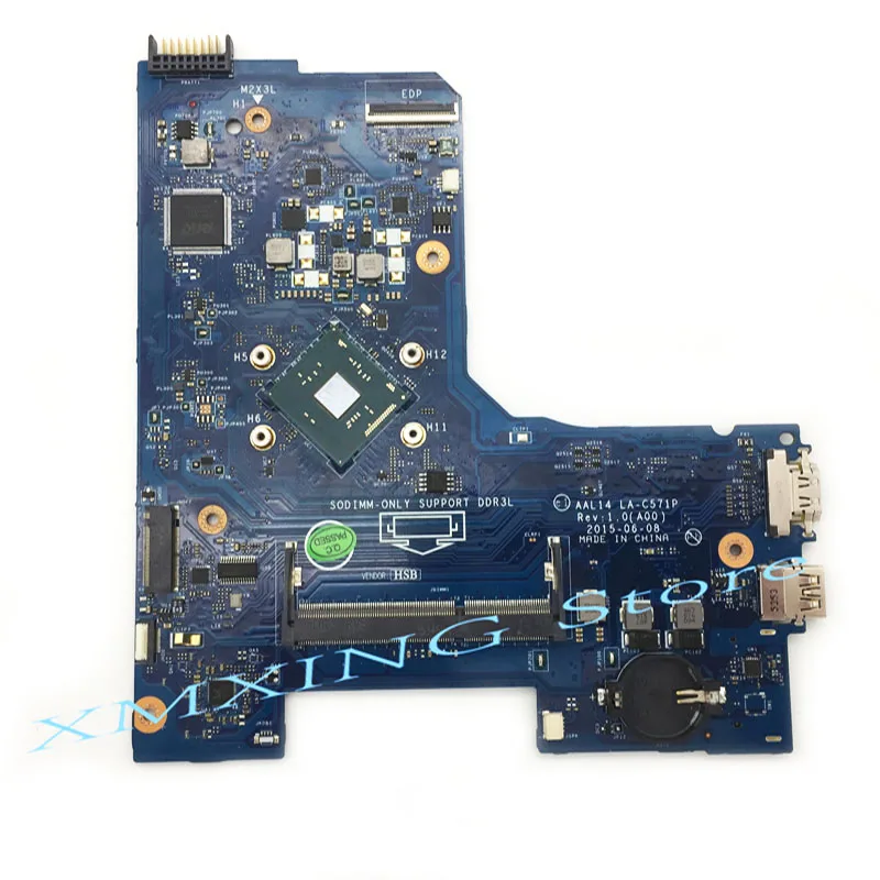 Материнская плата FULCOL для ноутбука DELL Inspiron 5552 системная N3050 ЦП LA-C571P 06KW6N 6KW6N
