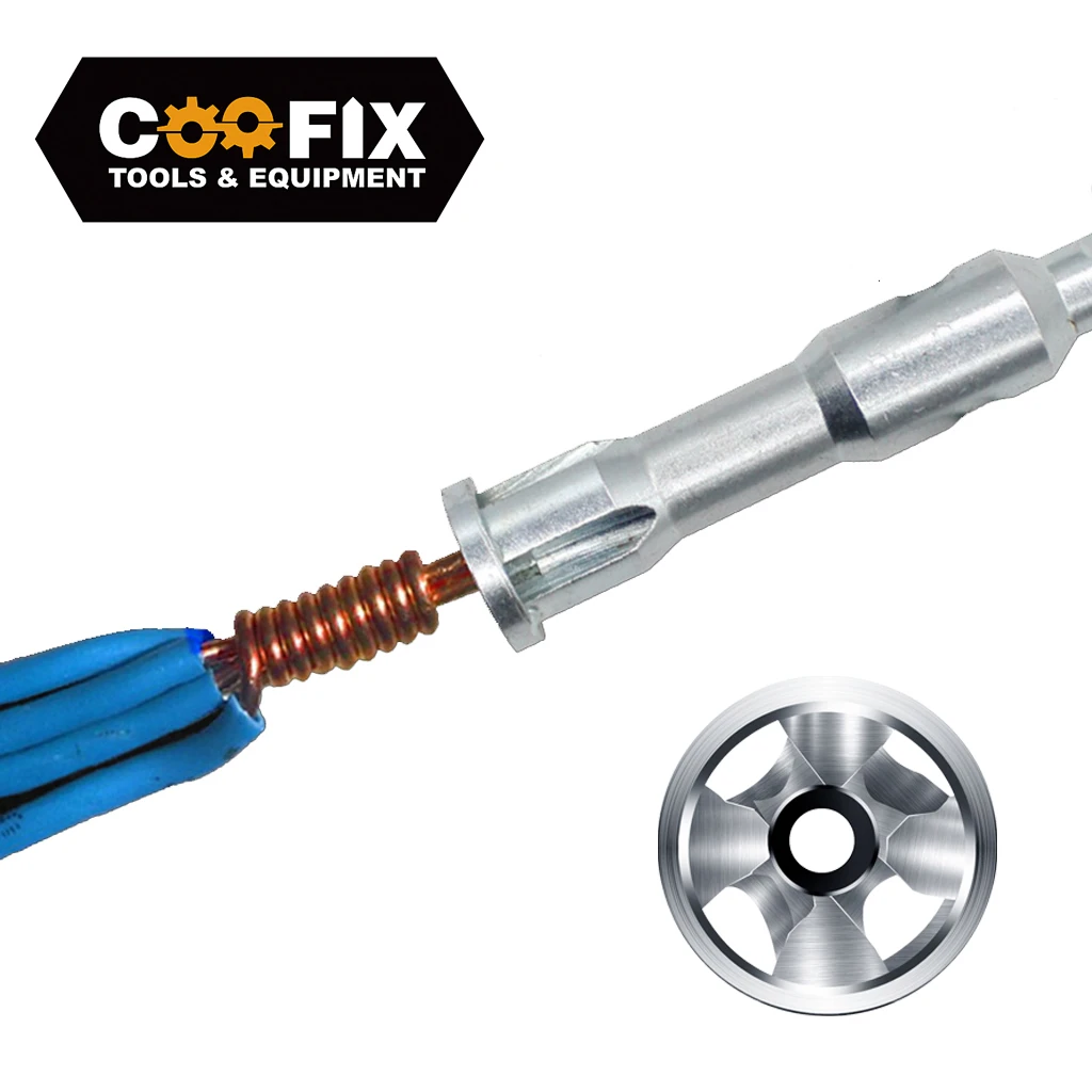 

Электроинструмент для зачистки проводов COOFIX, универсальный инструмент для быстрой зачистки проводов, шестигранный хвостовик 1/4 дюйма, 2-5 от...