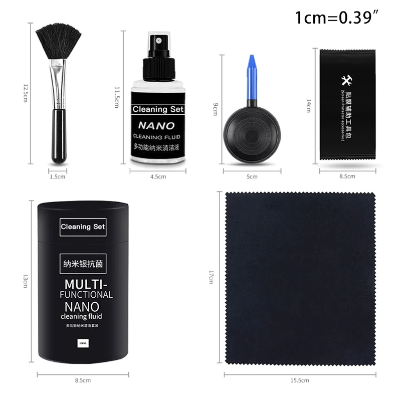 

Cleaner Set Compatible with Phones PC Screen Camera Keyboard Headphones and Tablets 5PCS Set R2JF