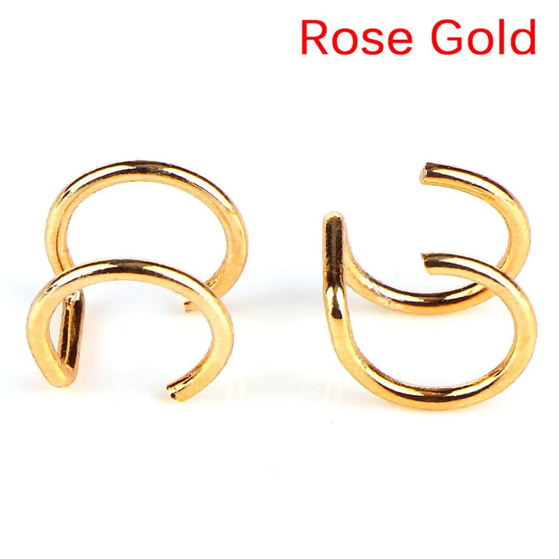 1 пара женские серьги клипсы с U образным узором|Серьги-клипсы| |