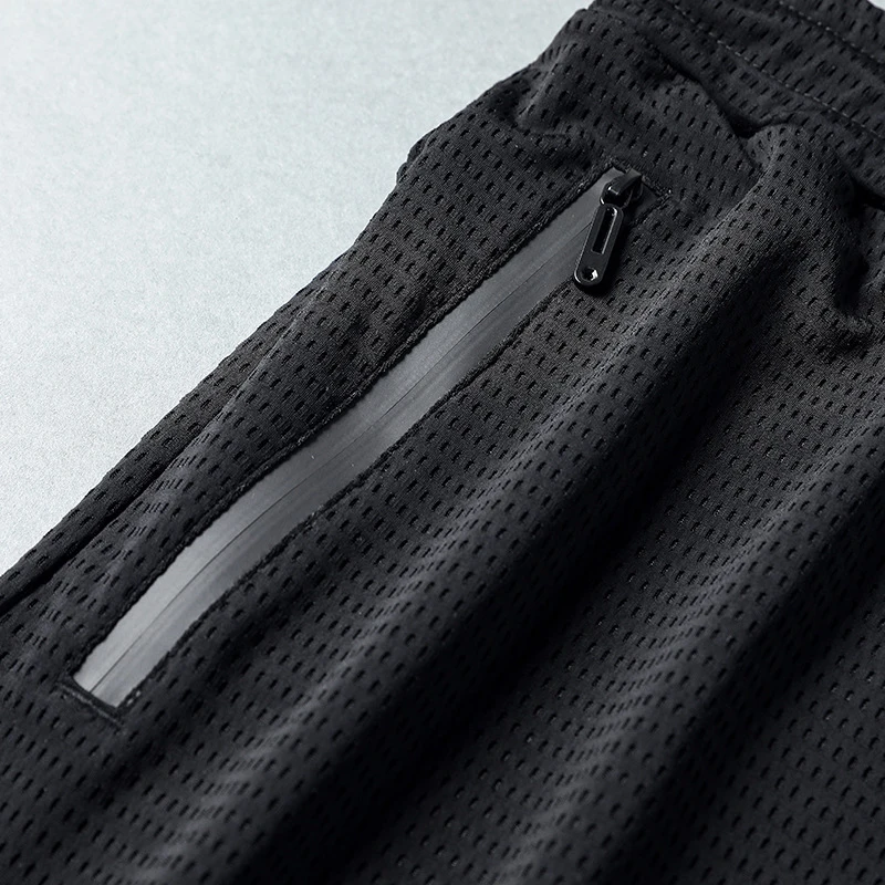 Высококачественные сетчатые штаны для бега мужские спортивные фитнеса йоги