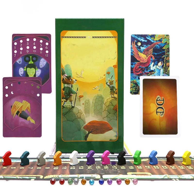 

Карточная игра mini tell story deck 1 + 2 + 3 + 4 + 5 + 6 + 7 + 8 + 9 + 10 + 11, 858 карт, испанские и английские правила, деревянный кролик для детских настольных игр