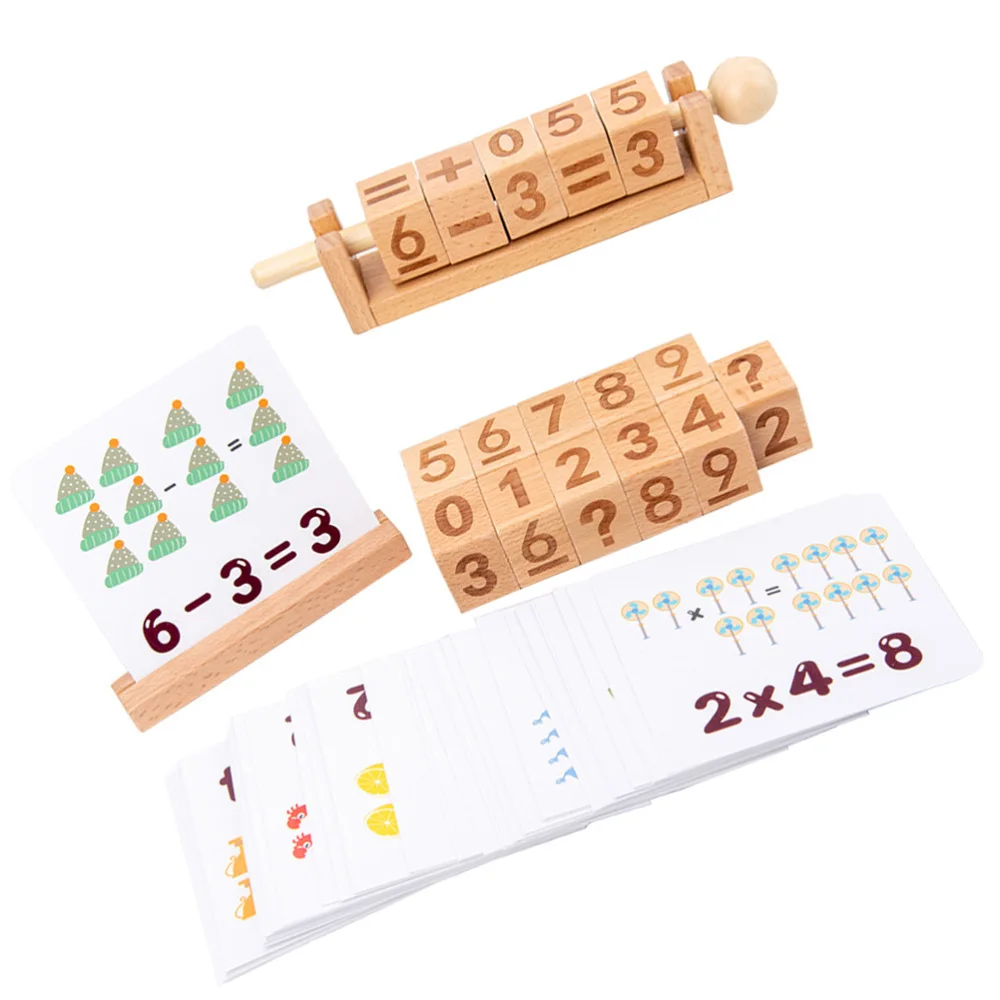 

1 Set Wooden Learning String Children Early Education Building Blocks String