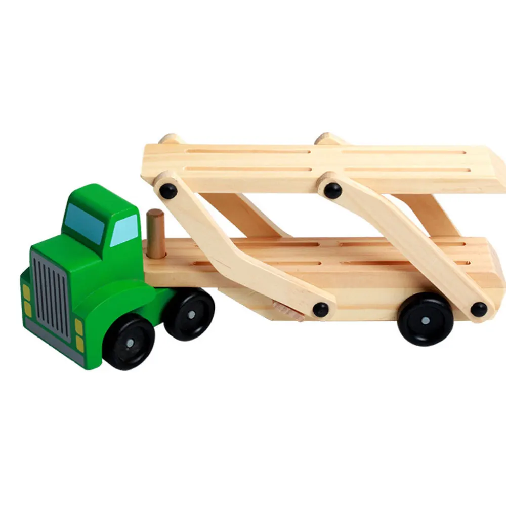 1 набор деревянная двухслойная несущая игрушка погрузчик креативная забавная
