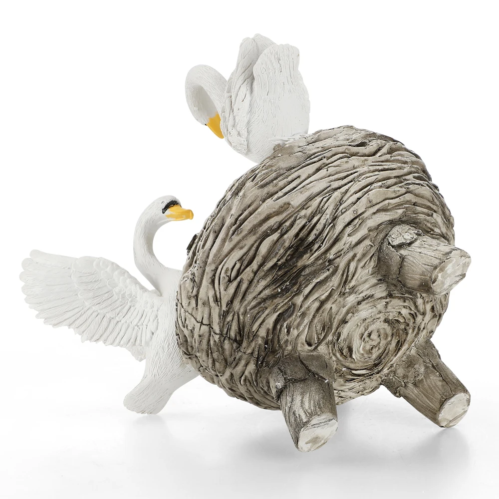 Садовый цветочный горшок лебедь ландшафт камень украшение для интерьера садовый