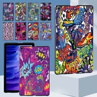 graffiti art series hard shell case cover for samsung galaxy tab a7 10 4 2020 t500 t505 durable tablet shell case free stylus