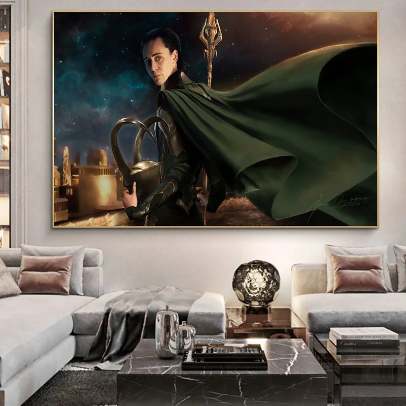 Постеры и плакаты с изображением Тома хиддлстона из сериала Marvel 2021 Локи 1 сезон