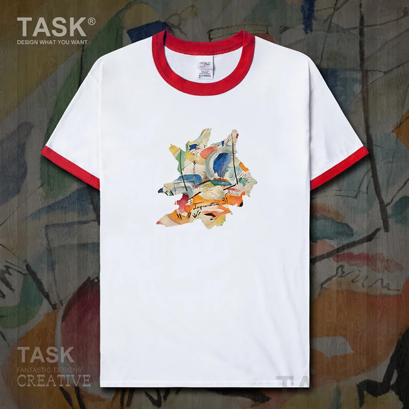Футболка с изображением всемирно известной серии рисования Kandinsky Новая