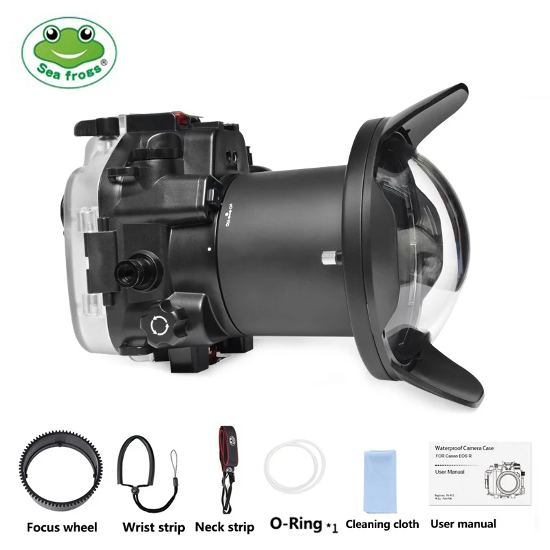 Водонепроницаемый чехол Seafrogs для камеры Canon EOS R 16 35 мм водонепроницаемый 40 м 130