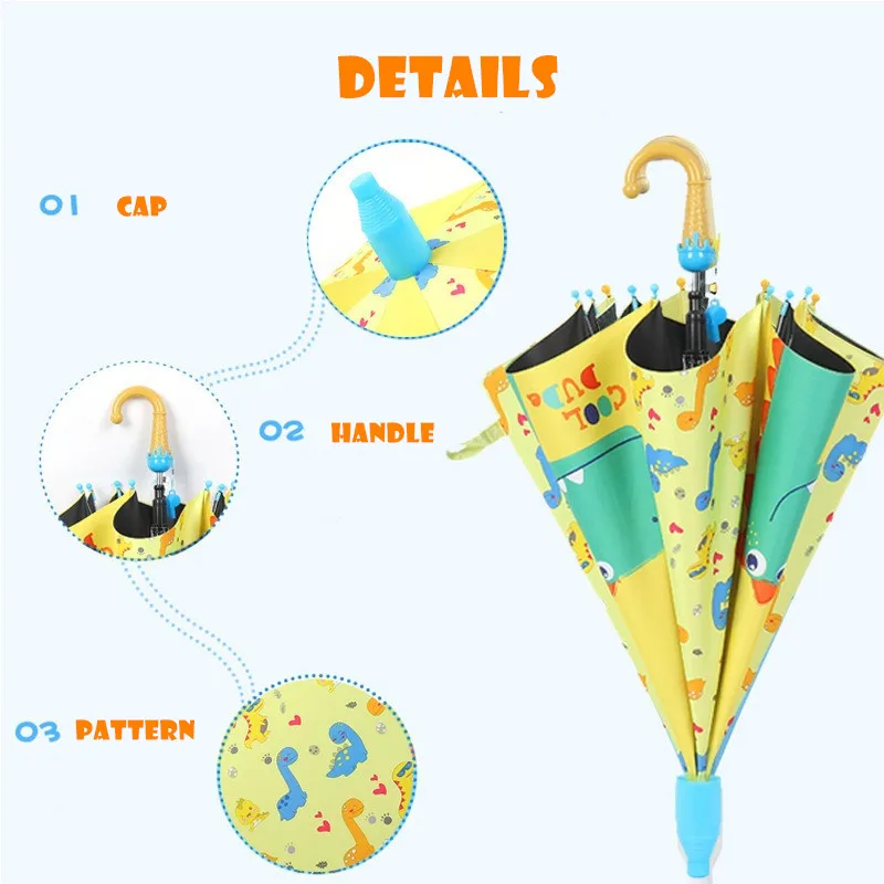 

Детский солнцезащитный цветной зонт для мальчиков и девочек