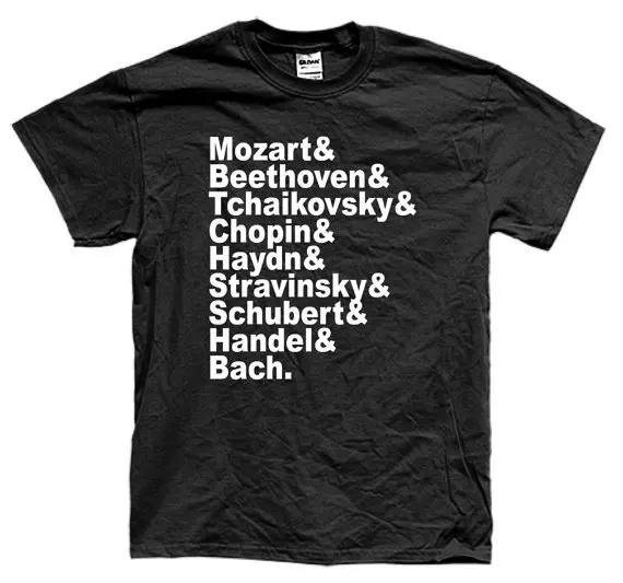

FAMOUS COMPOSERS CLASSICAL t-shirt short sleeve many colors unisex More Size and Colors-B007