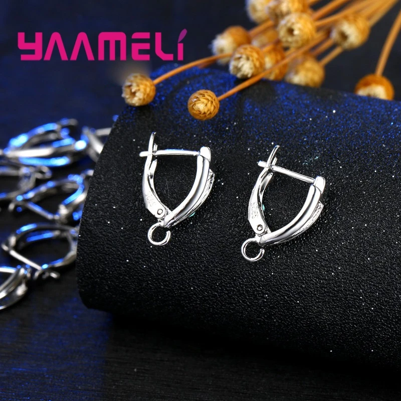 925 стерлингового серебра застежка для серег изготовления ювелирных изделий