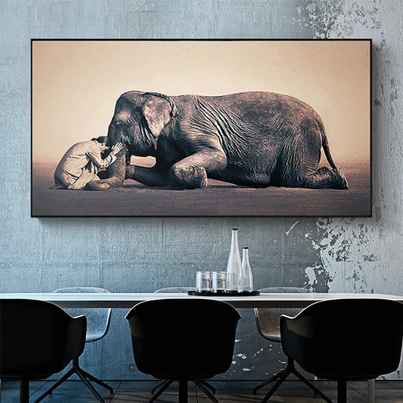 

Canvas Painting Buddha Modern Posters and Prints Home Decoration Elephant Religion Art Wall Picture for Living Room Home Decor