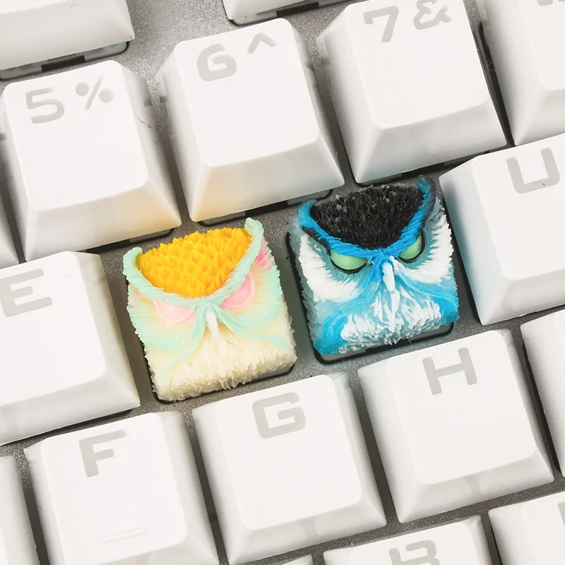 

Resin Keycaps For Keyboard Gaming Accessories Keyboard Caps Keyboard Gift 1pcs For Owl Personalized Light Customization