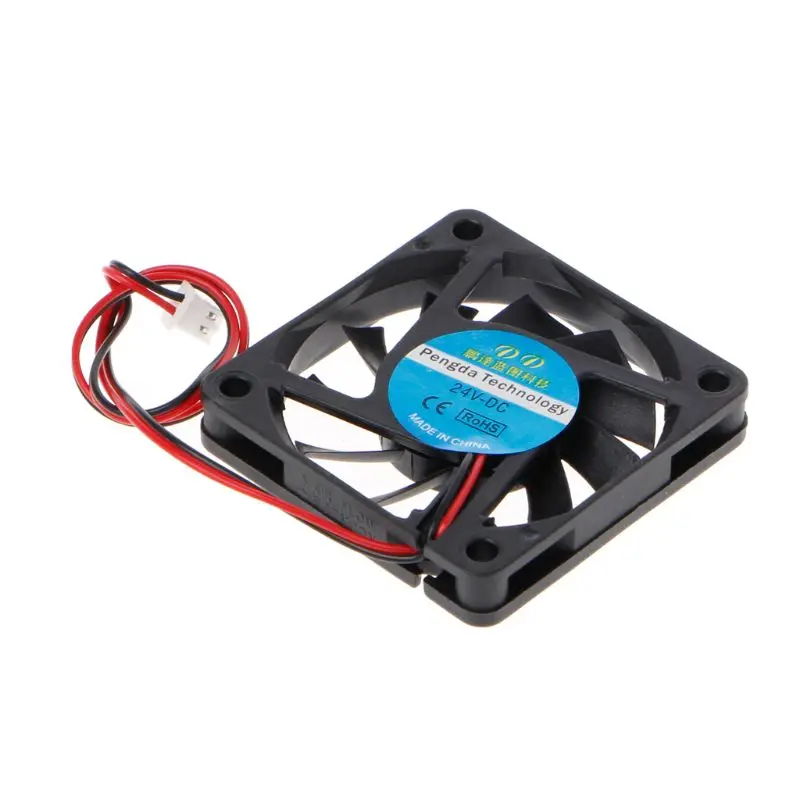 

DC 24V 2-Pin 60x60x10mm PC Computer CPU System Sleeve-Bearing Cooling Fan 6010 Dropshipping