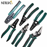 multifunctional electrician pliers long nose wire stripper cable cutter terminal crimping hand tools insulation tube terminals