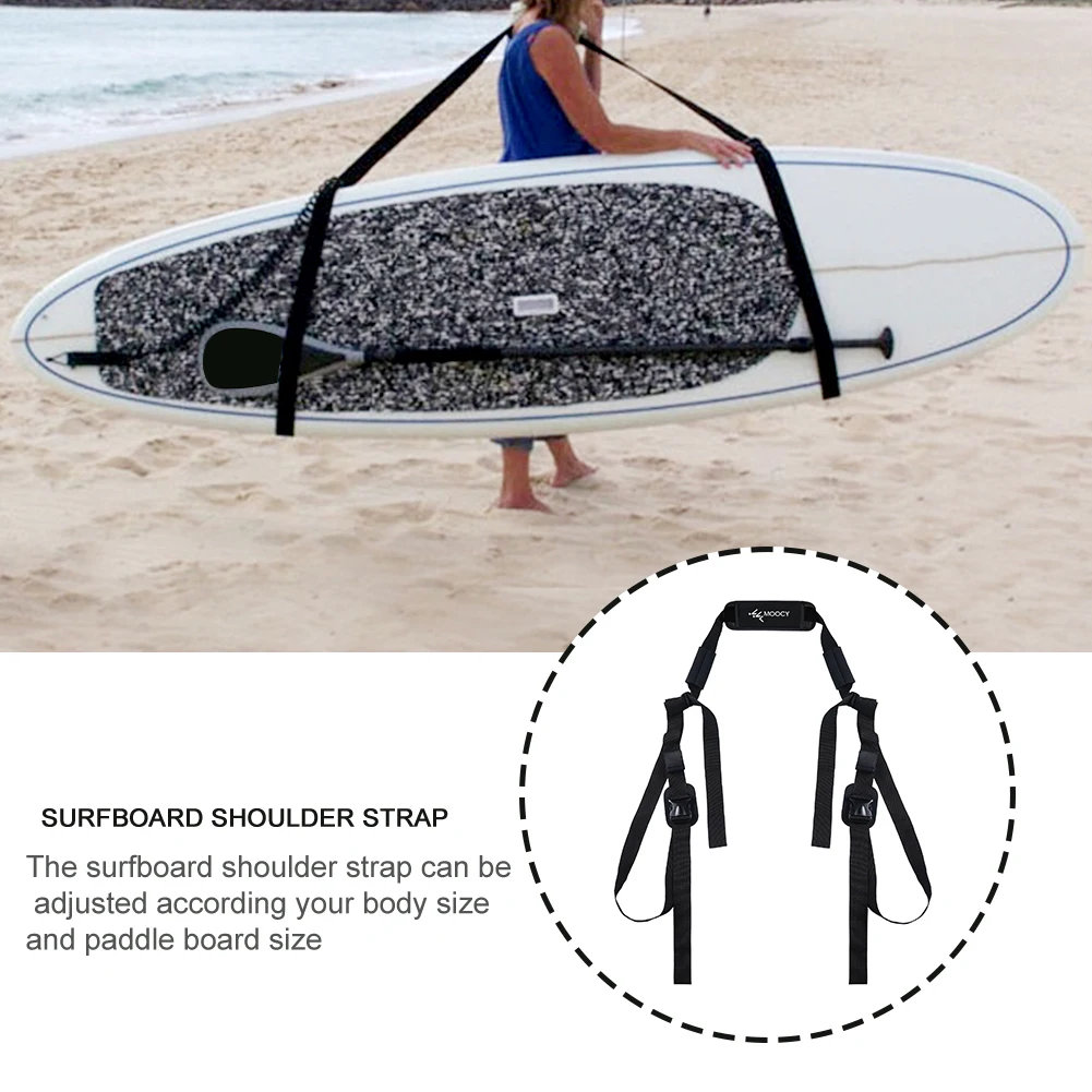 

Accessories Canoe Heavy Duty Nylon Belt Carrying Strap Shoulder Sling Durable Practical Padded Leash For Surfboard Longboards