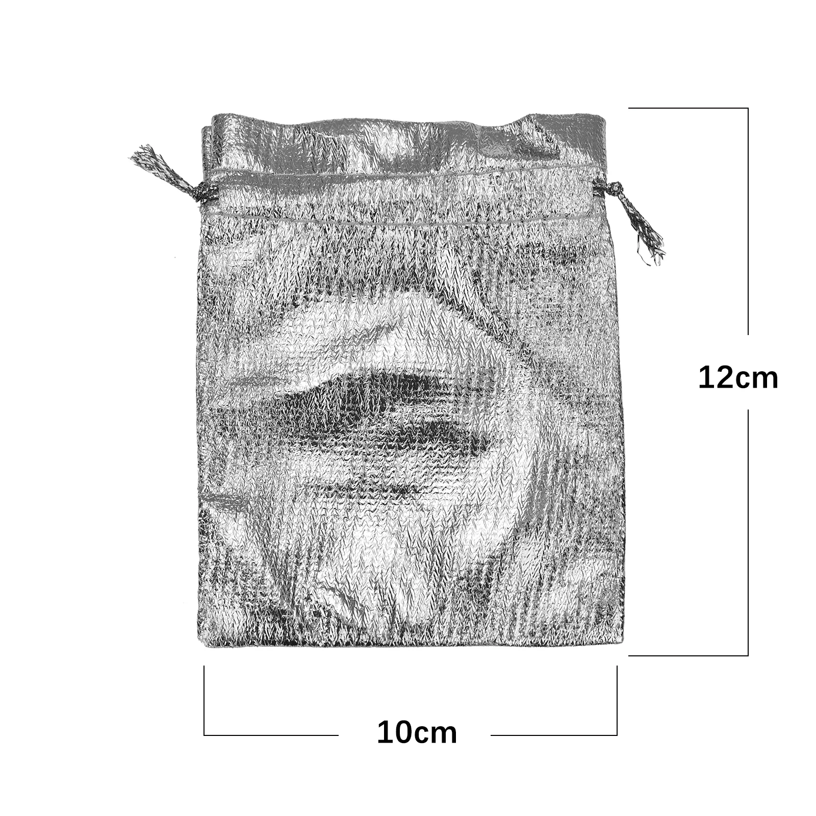 

50pcs Gold Silver Jewelry Bag Portable Earring Necklace Bracelet Packaging Bag Jewelry Gift Packaging Drawstring