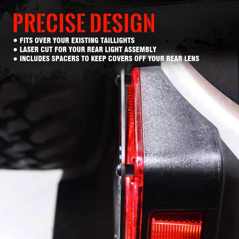 Автомобильный задний светильник защитные накладки для 2007 2017 Jeep Wrangler JK