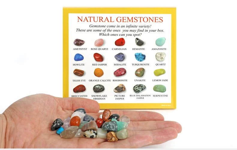 Коллекция натуральных драгоценных камней каменные украшения кристаллы Набор