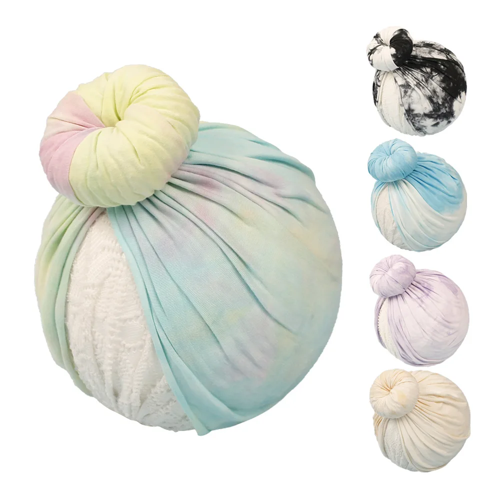 

Новый стиль, популярная детская шапка в богемном стиле, пончик с краской, пуловер, Детская индийская шапка, 9 цветов