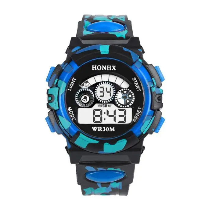 

Fashion Outdoor Multifunction Waterproof kid Child Boy's Sports Led Electronic Watches Watch High Quality Silicone Strap Watches