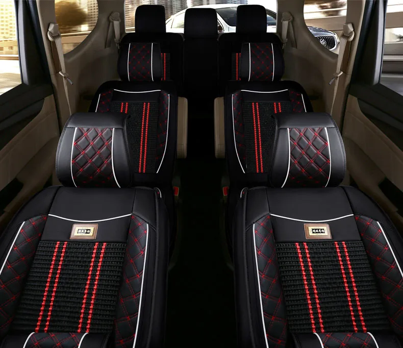 

Car Seat Cover leather for 7 Seat Toyota Peugeot Subaru Lexus LAND ROVER Kia Ford Nissan Car Seat Support Car accessories Stylin