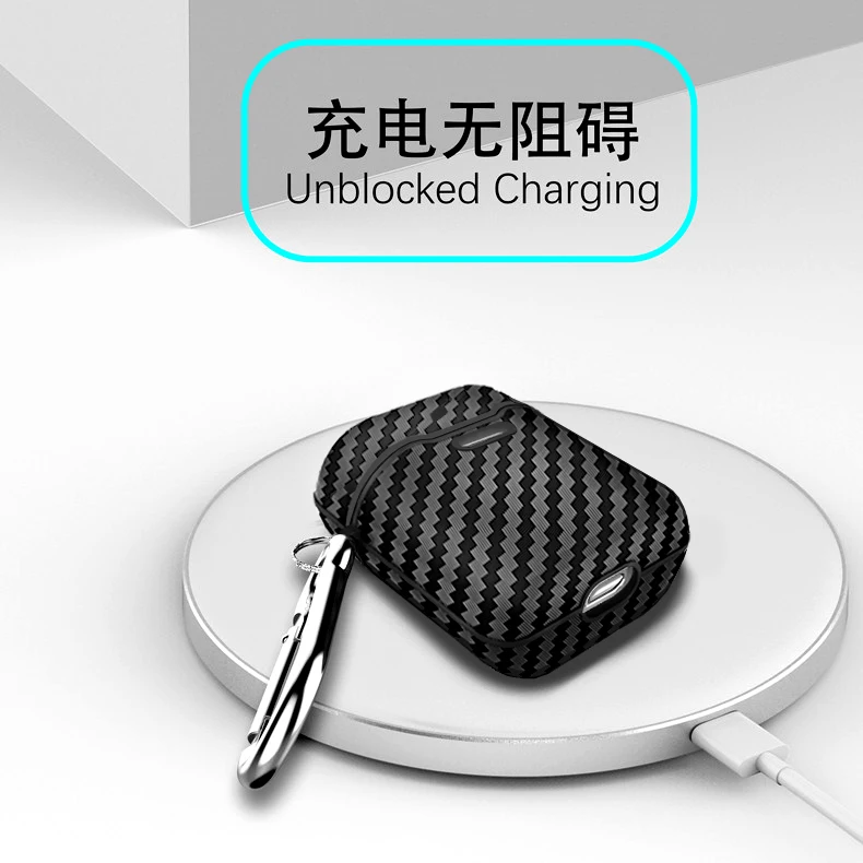Чехол из углеродного волокна для huawei FreeBuds 2 Pro Honly FlyPods, чехол для наушников для Honor Fly Pods Pro, чехол для зарядки, крючок против потери