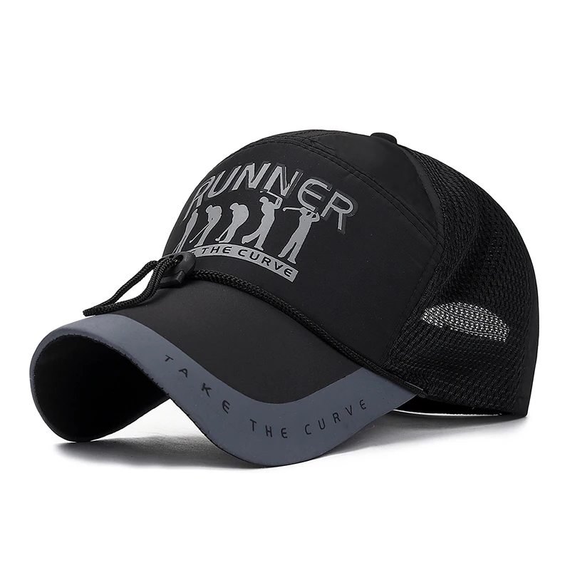 Кепка мужская сетчатая с длинным капюшоном Уличная Повседневная бейсболка из