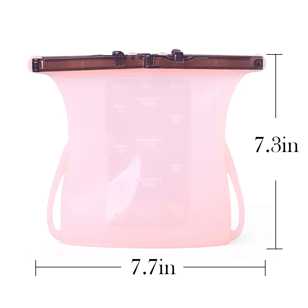 Новые многоразовые силиконовые пакеты для хранения пищевых продуктов