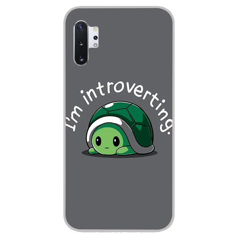 cartoon tortoise Matte Silicone Case For Samsung galaxy Note 10 pro 9 8 A90 A70 A60 A50 A40 A30 A10 M40 M30 M20 M10 cover |