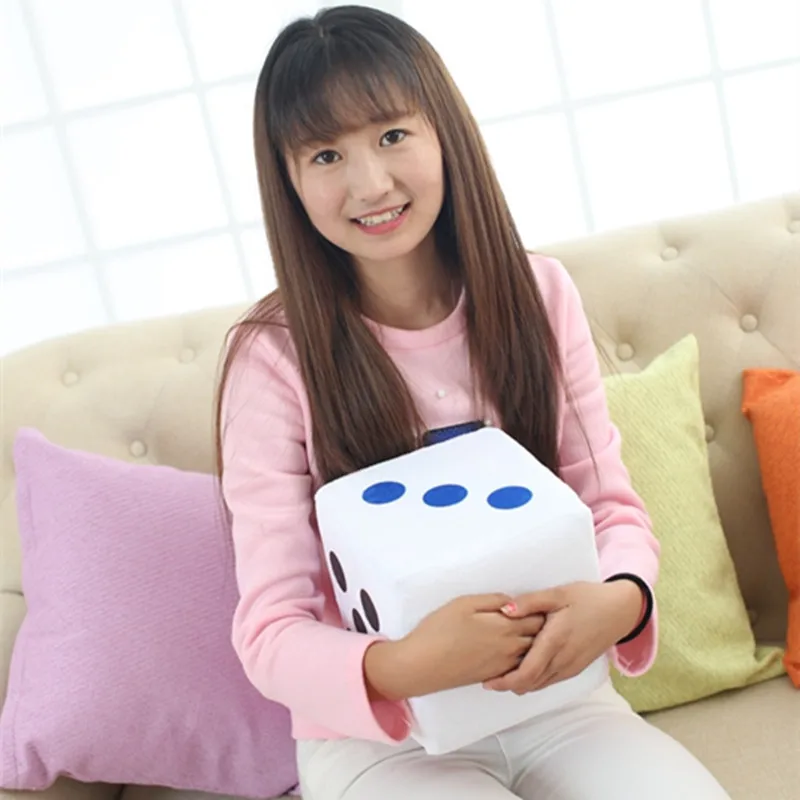 

Hot Huggable 10cm/20cm Creative Dice Cloth Doll Pillow Plush Toys Children Gift Activities Fun Games Dice Game Toys on sale