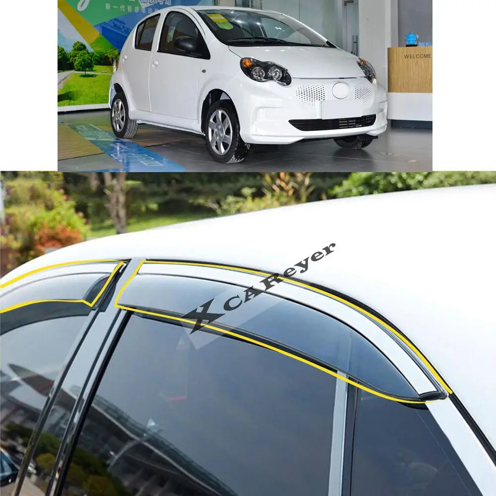 

For BYD E1 2019 2020 2021 2022 Car Body Styling Sticker Plastic Window Glass Wind Visor Rain/Sun Guard Vent Parts