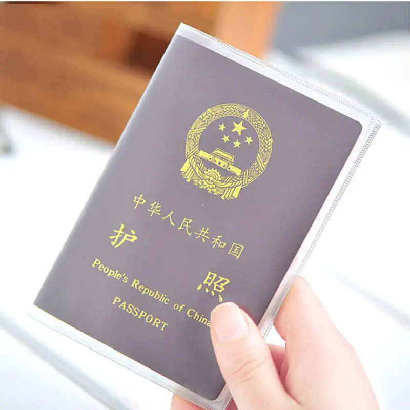 

1 шт. Обложка на паспорт ПВХ Прозрачная Обложка для паспорта чехол прозрачная Водонепроницаемая Сумка для документов