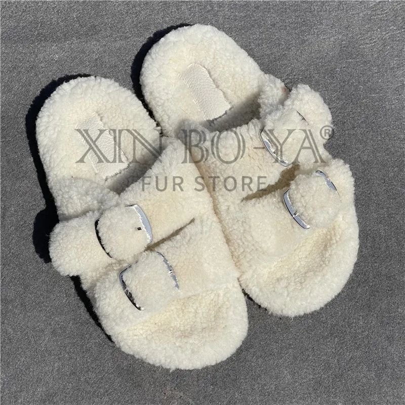 

Женские сандалии с пушистыми вставками, летние сандалии с пушистым мехом, роскошные стильные меховые сандалии, женские Тапочки