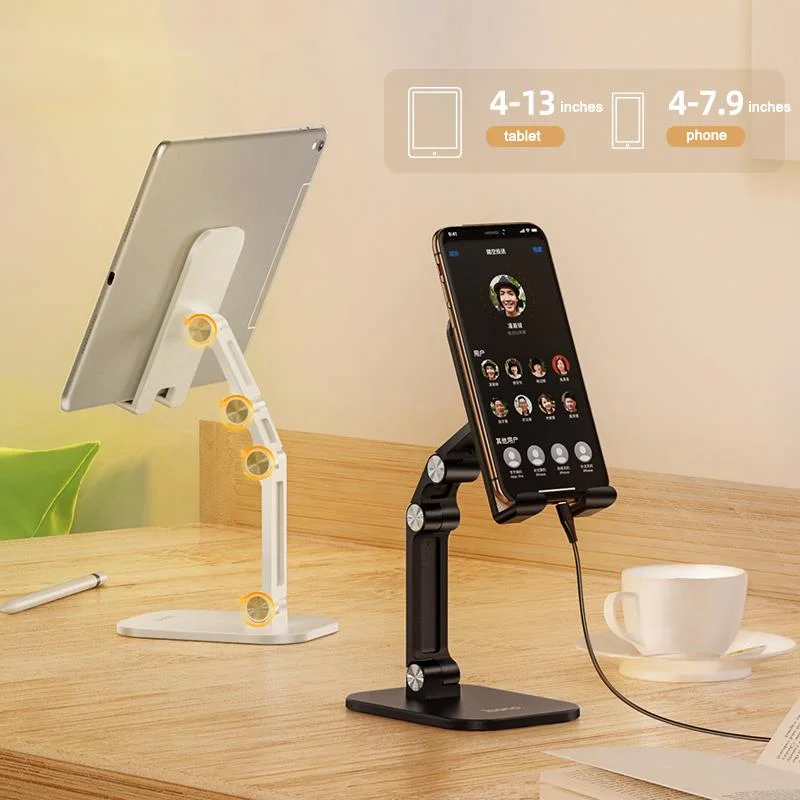 

Metal Desktop Tablet Holder Foldable Extend Support Desk Mobile Phone Holder Stand Adjustable For IPhone IPad Xiaomi Table