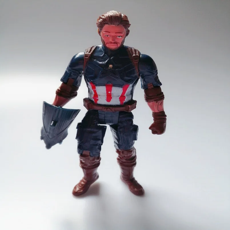 without box " Marvel Мстители Бесконечная война танос Человек-паук Железный человек Капитан Америка Тор Росомаха фигурка игрушки куклы для детей - Цвет: without box