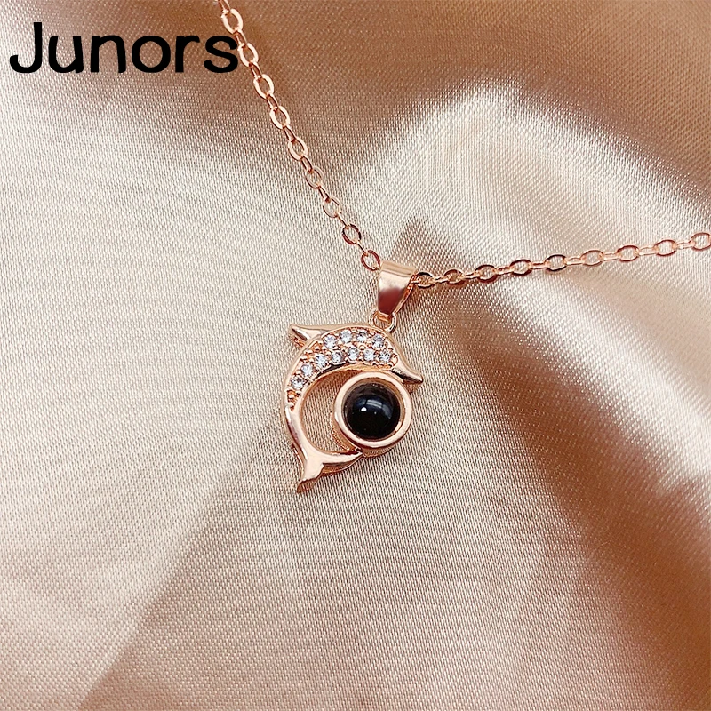 Женское Ожерелье с проекцией любви 100 языков воспоминания о романтической