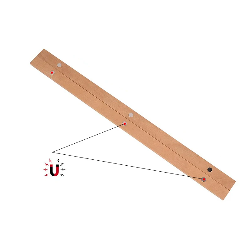 Естественном цвете бука Магнитный постер рамка для фото и холсте деревянными
