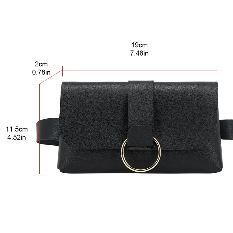 

Women Mini Envelope Waist Bag PU Leather Clutch Cell Phone Purse Chest Bags Pouch
