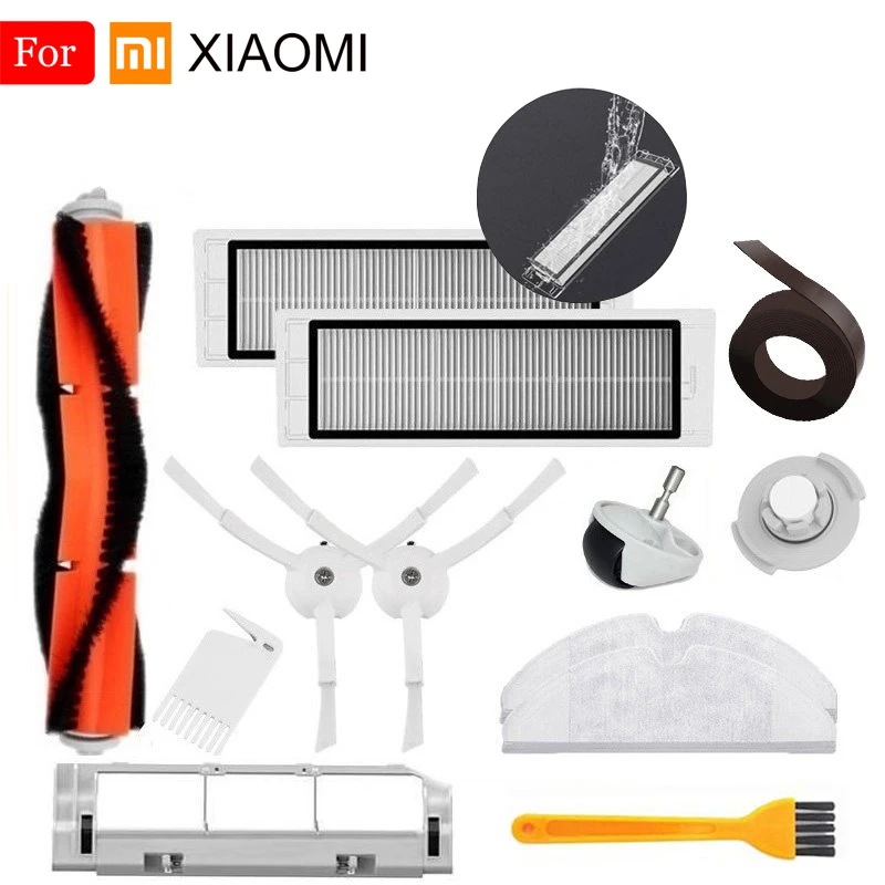 Фильтр очиститель для XiaoMi Roborock робот S50 S51 пылесос части комплект Швабра Ткань hepa фильтр, боковая щетка рулон щетка инструмент для очистки