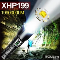 1990000lm xhp199 most powerful led flashlight 18650 5 modes zoom torch usb rechargeable xhp160 high power led flashlight lantern