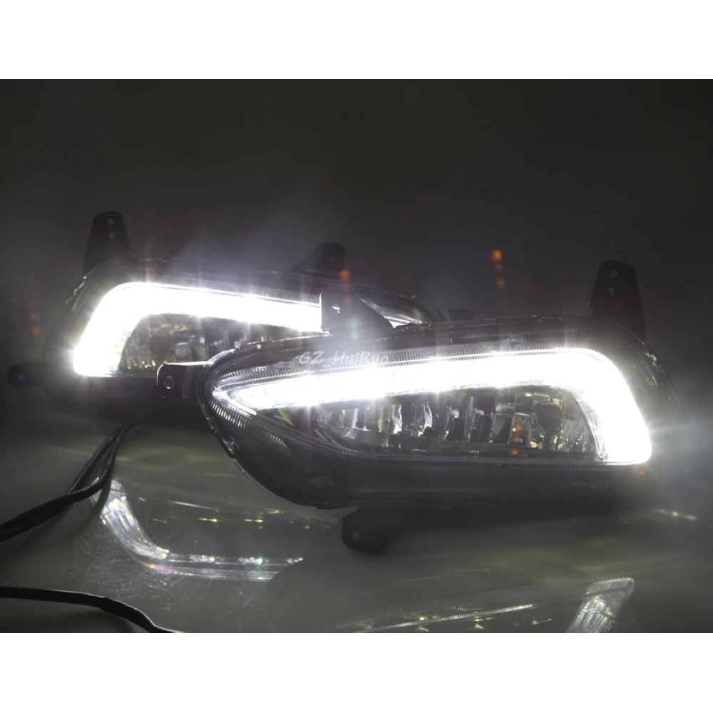 Автомобильный Стайлинг 2 шт. белые дневные ходовые огни светильник DRL