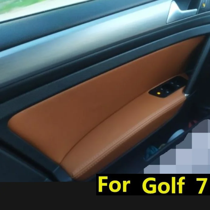 Подлокотник для автомобильной двери из микрофибры защитный кожаный чехол Golf 7 2014