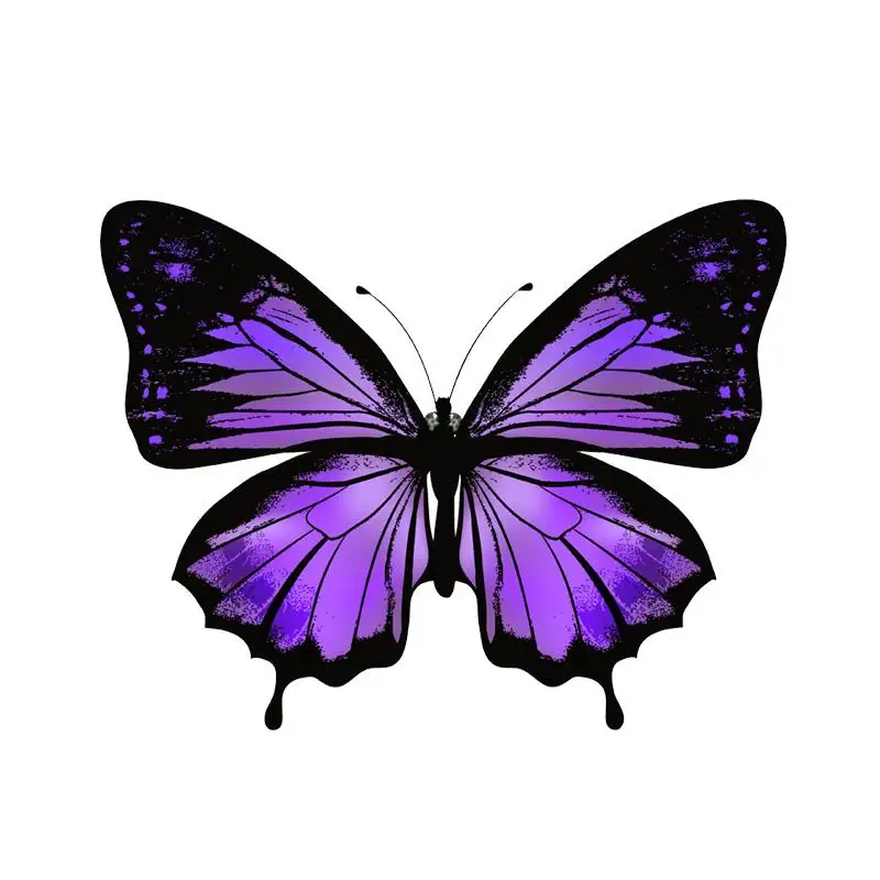 

Small Town 13.9CM*10.7CM Interesting Decoration Butterfly PVC Motorcycle Car Sticker 11-00660