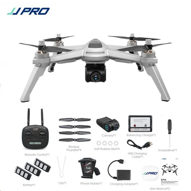 Квадрокоптер JJRC JJPRO X5 GPS Wi Fi 1080P HD камера Радиоуправляемый Дрон с видом от первого