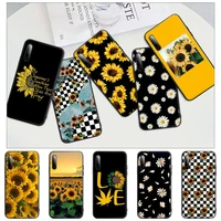 flower small daisy sunflowe silicone cell phone cover case for samsung a51 a71 a50 a21 a20 a20e a31 a30 a40 a70 a01 a10 a11 a30s