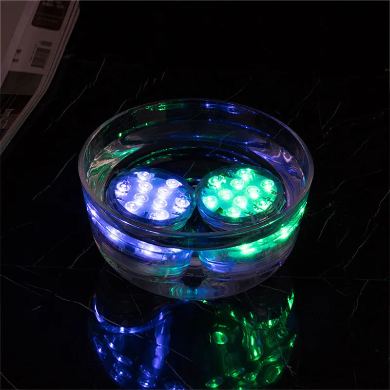 

Swimming Pool Light 16 Colors Submersible 10 Led Light for Outdoor Pond Fountain Vase Garden Underwater Night Lamp Pool Light